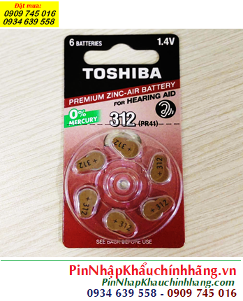 Pin PR41 _Pin ZA312; Pin máy trợ thính Toshiba PR41 _Pin máy trợ thính Toshiba ZA312 chính hãng